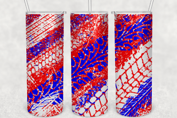 Download Tire Track Red White Blue Skinny Tumbler - Red white blue Collection