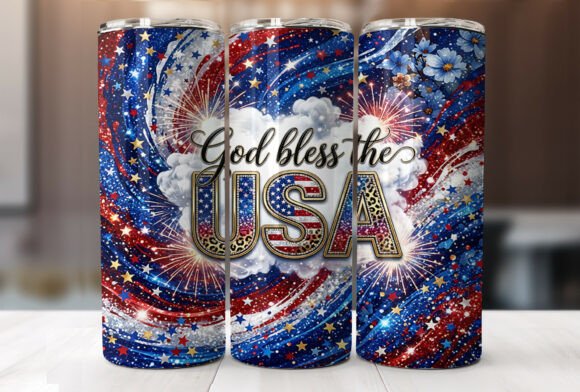 Download God Bless the USA 20oz Tumbler Wrap PNG - 20oz tumbler Collection