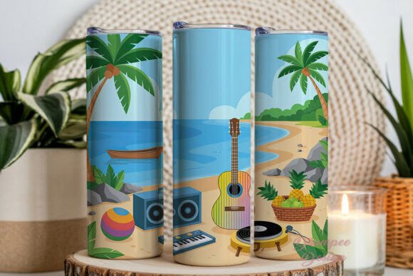 Download Tropical Beach Party 20oz Tumbler Wrap - 20oz tumbler Collection
