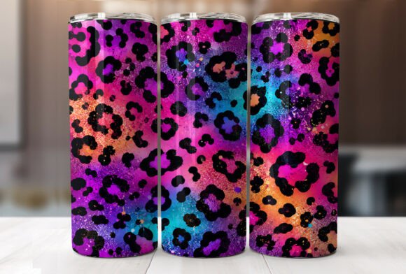 Download Colorful Leopard Print 20oz Tumbler Wrap - Premium Resources