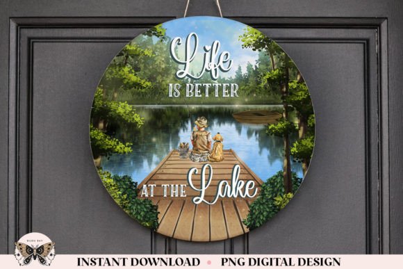 Download Life is Better at the Lake Door Hanger - Lake Collection