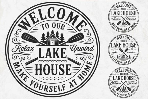 Download Welcome to Our Lake House Sign SVG - Lake Collection
