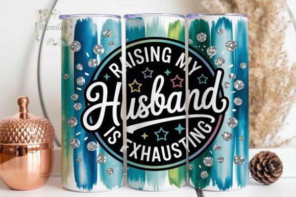 Download Humorous Husband 20oz Tumbler Wrap - Premium Bundle