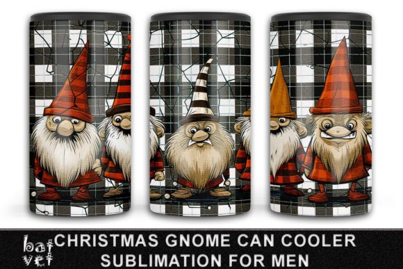 Download 4 in 1 Naughty Gnome Christmas Can Wrap - 4 in 1 Collection