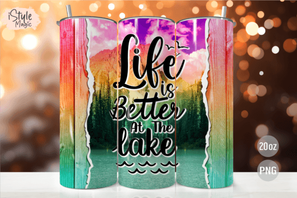 Download Life is Better at the Lake Tumbler Wrap - Lake Collection