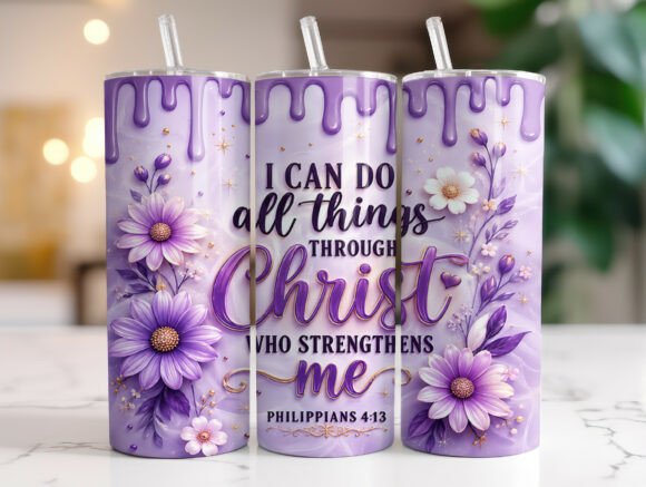 Download Christian Bible Verse 20oz Tumbler Wraps - Premium Resources