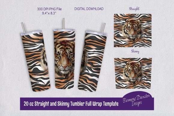 Download Tiger Sublimation 20oz Tumbler PNG File - 20oz tumbler Collection