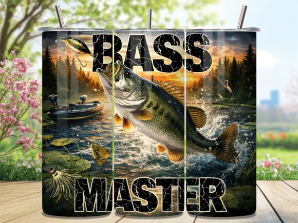 Download Bass Master Lake Fishing Tumbler Wrap - Lake Collection