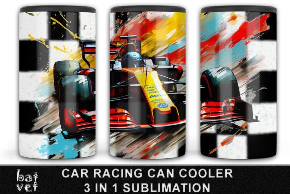 Download 4 in 1 Car Racing Can Cooler Sublimation - 4 in 1 Collection