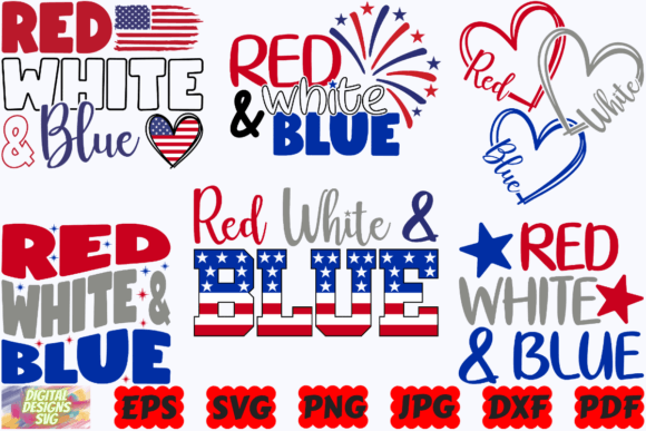 Download Red White Blue SVG | 4th of July SVG - Red white blue Collection