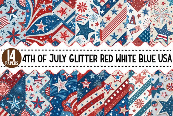 Download 4th of July Glitter Red White Blue USA - Red white blue Collection