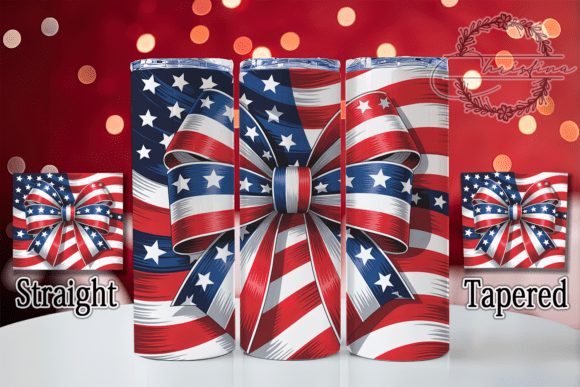 Download Patriotic Bow 20oz Tumbler Wrap - 20oz tumbler Collection