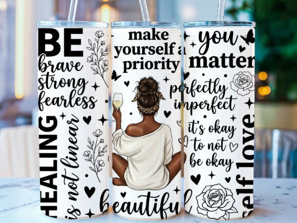 Download Self Love Quotes 20oz Tumbler Wrap - Premium Resources